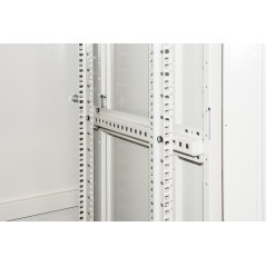 ARMADIO RACK 19" PER RETI 37U (A)1770, (L)600, (P)800 COLORE GRIGIO PORTA VETRO