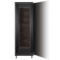 ARMADIO RACK 19" PER RETI 37U (A)1770, (L)600, (P)800 COLORE NERO PORTA VETRO
