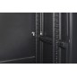 ARMADIO RACK 19" PER RETI 37U (A)1770, (L)600, (P)800 COLORE NERO PORTA VETRO