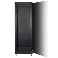 ARMADIO RACK 19" PER RETI 37U (A)1770, (L)600, (P)800 COLORE NERO PORTA VETRO