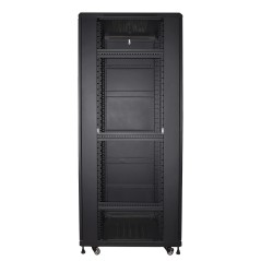ARMADIO RACK 19" PER RETI 37U (A)1770, (L)600, (P)800 COLORE NERO PORTA VETRO