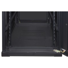 ARMADIO RACK 19" PER RETI 37U (A)1770, (L)600, (P)800 COLORE NERO PORTA VETRO