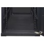 ARMADIO RACK 19" PER RETI 37U (A)1770, (L)600, (P)800 COLORE NERO PORTA VETRO