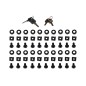 ARMADIO RACK 19" PER RETI 37U (A)1770, (L)600, (P)800 COLORE NERO PORTA VETRO