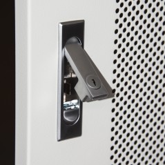 ARMADIO RACK 19" 42U (A)2055, (L)600, (P)1000 COLORE GRIGIO PORTA TRAFORATA