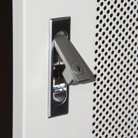 ARMADIO RACK 19" 42U (A)2055, (L)600, (P)1000 COLORE GRIGIO PORTA TRAFORATA