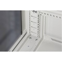 ARMADIO RACK 19" 42U (A)2055, (L)600, (P)1000 COLORE GRIGIO PORTA VETRO