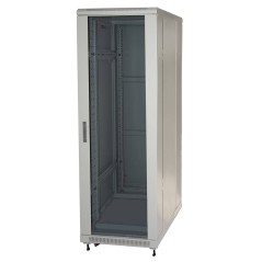 ARMADIO RACK 19" 42U (A)2055, (L)600, (P)1000 COLORE GRIGIO PORTA VETRO