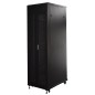 ARMADIO RACK 19" 42U (A)2055, (L)600, (P)1000 COLORE NERO PORTA TRAFORATA