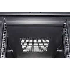 ARMADIO RACK 19" 42U (A)2055, (L)600, (P)1000 COLORE NERO PORTA TRAFORATA