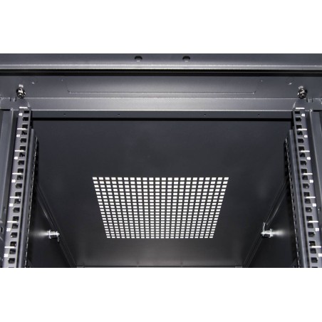 ARMADIO RACK 19" 42U (A)2055, (L)600, (P)1000 COLORE NERO PORTA TRAFORATA