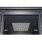 ARMADIO RACK 19" 42U (A)2055, (L)600, (P)1000 COLORE NERO PORTA TRAFORATA