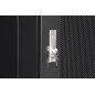 ARMADIO RACK 19" 42U (A)2055, (L)600, (P)1000 COLORE NERO PORTA TRAFORATA