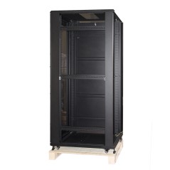 ARMADIO RACK 19" 42U (A)2055, (L)600, (P)1000 COLORE NERO PORTA TRAFORATA