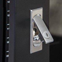ARMADIO RACK 19" 42U (A)2055, (L)600, (P)1000 COLORE NERO PORTA VETRO