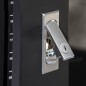 ARMADIO RACK 19" 42U (A)2055, (L)600, (P)1000 COLORE NERO PORTA VETRO