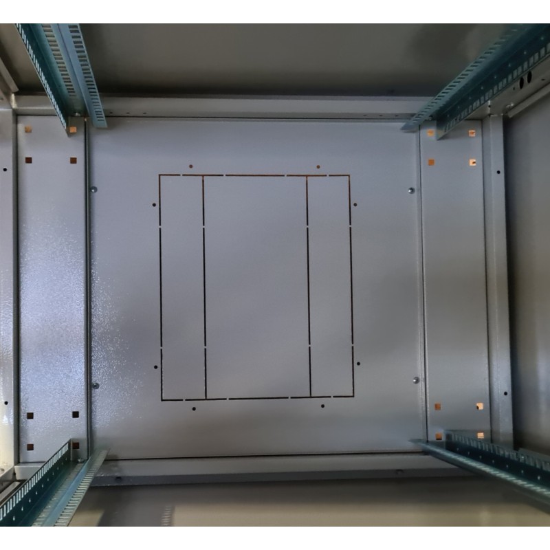 ARMADIO RACK PER RETI 19" 42U (A)2002, (L)600, (P)1000, COLORE GRIGIO PORTA A VETRO SERIE EAVI