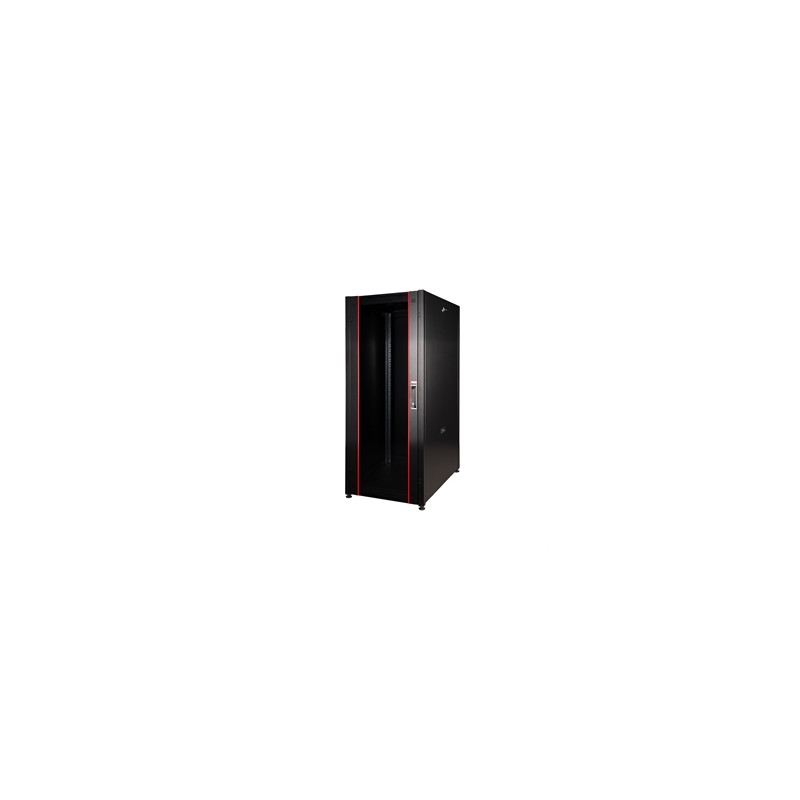ARMADIO RACK PER RETI 19" 42U (A)2002, (L)600, (P)1000, COLORE NERO PORTA A VETRO SERIE EAVI