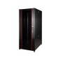 ARMADIO RACK PER RETI 19" 42U (A)2002, (L)600, (P)1000, COLORE NERO PORTA A VETRO SERIE EAVI
