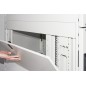 ARMADIO RACK 19" 42U CON 4 COMPARTIMENTI 1992(A) X 1070(P) X 600(L) GRIGIO PORTE TRAFORATE