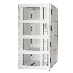 ARMADIO RACK 19" 42U CON 4 COMPARTIMENTI 1992(A) X 1070(P) X 600(L) GRIGIO PORTE TRAFORATE