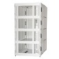 ARMADIO RACK 19" 42U CON 4 COMPARTIMENTI 1992(A) X 1070(P) X 600(L) GRIGIO PORTE TRAFORATE