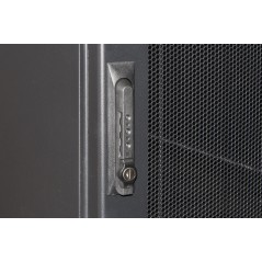 ARMADIO RACK 19" 42U CON 4 COMPARTIMENTI 1992(A) X 1070(P) X 600(L) NERO PORTE TRAFORATE