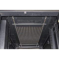 ARMADIO RACK 19" 42U CON 4 COMPARTIMENTI 1992(A) X 1070(P) X 600(L) NERO PORTE TRAFORATE