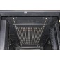 ARMADIO RACK 19" 42U CON 4 COMPARTIMENTI 1992(A) X 1070(P) X 600(L) NERO PORTE TRAFORATE