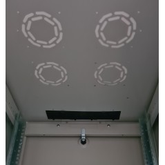 ARMADIO RACK PER RETI 19" 42U (A)2002, (L)600, (P)800 COLORE GRIGIO PORTA VETRO SERIE EAVI
