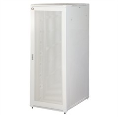 ARMADIO RACK 19" 42U (A)2055, (L)800, (P)1000 PORTA TRAFORATA COLORE GRIGIO CON GUIDACAVI LATERALE