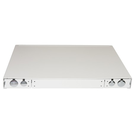 PANNELLO FIBRA OTTICA 19" CON 24 PORTE SC DUPLEX PROFONDITA' 250 MM GRIGIO CON ACCESSORI