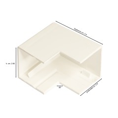 ANGOLO ESTERNO 90° PER CANALINA 25 MM. PER LK25616, LK25625.