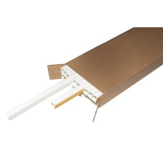 CONFEZIONE 26 CANALINE PASSACAVI ADESIVE IN PVC MT 1 DIMENSIONI 25X16 MM CON COPERCHIO SCORREVOLE BIANCO (26 MT IN TOTALE)