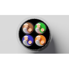 CAVO SOLIDO SCHERMATO S/FTP PER RETI CATEGORIA 6A LSZH AWG23 IN RAME MATASSA MT 305 CLASSE CPR CCA