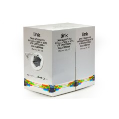 CAVO SOLIDO UTP PER RETI CATEGORIA 6 LSZH AWG23 MATERIALE CCA MATASSA MT 305 CLASSE CPR ECA