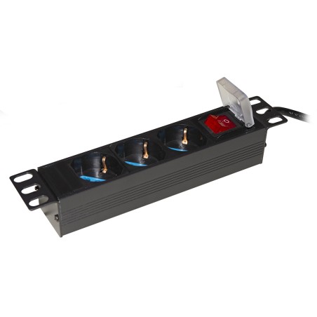MULTIPRESA 3 PRESE ITA/SCHUKO PER ARMADI 10" CON CAVO SPINA ITALIANA E INTERRUTTORE