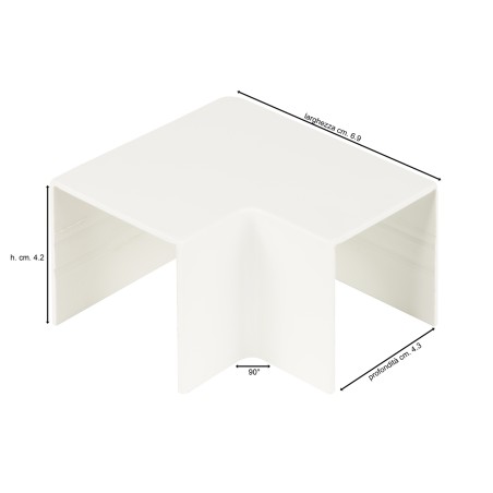 ANGOLO 90° PER CANALINA 40 MM. LK40625, LK40640
