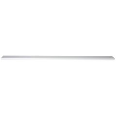 CONFEZIONE 10 CANALINE PASSACAVI DA MURO MM 46X18 LUNGHEZZA MT 1 BIANCO CON COPERCHIO SCORREVOLE (10 METRI IN TOTALE)
