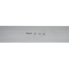 CANALINA BOMBATA PASSACAVI DA PAVIMENTO PVC 75X20 CON COPERCHIO SCORREVOLE MT 2