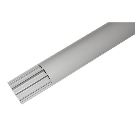 CONFEZIONE 7 CANALINE BOMBATE PASSACAVI CALPESTABILI DA PAVIMENTO PVC MT 1 DIMENSIONI MM 75X20 CON COPERCHIO SCORREVOLE (7 MT IN