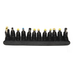 ALIMENTATORE UNIVERSALE PER NOTEBOOK 90 WATT 5A MAX, REGOLAZIONE AUTOMATICA 12-20 VOLT CON 12 ADATTATORI , 1 PORTA USB PER RICAR