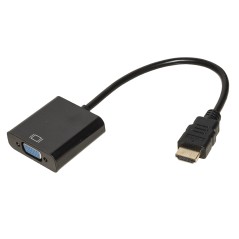 ADATTATORE HDMI® TIPO A MASCHIO A VGA FEMMINA CON PRESA AUDIO STEREO 3,5 MM