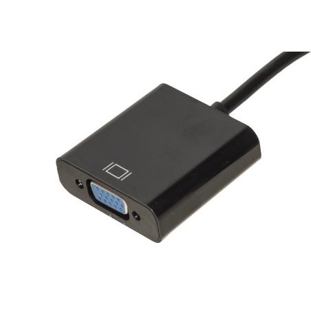 ADATTATORE HDMI® TIPO A MASCHIO A VGA FEMMINA CON PRESA AUDIO STEREO 3,5 MM