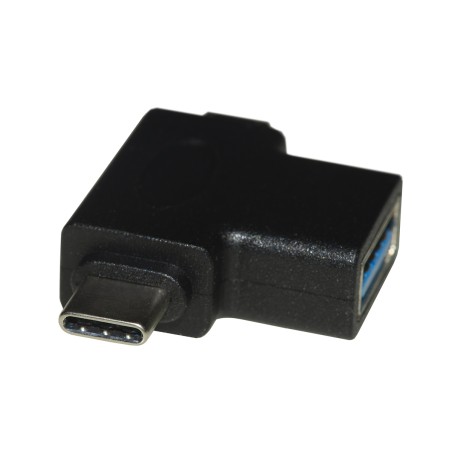 ADATTATORE 3 IN UNO - CONNETTORE USB A FEMMINA - MICRO USB MASCHIO - USB-C MASCHIO