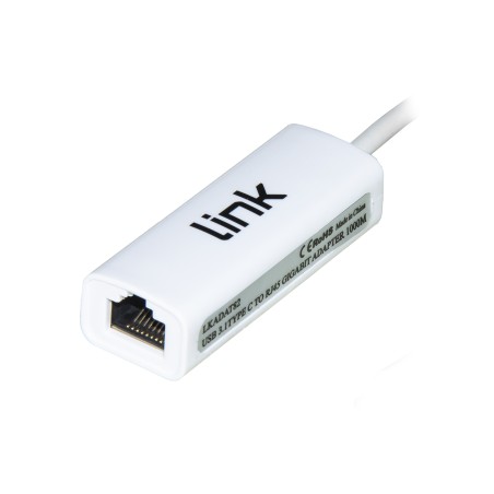 ADATTATORE USB-C MASCHIO - CONNETTORE RJ45 FEMMINA PER RETI GIGABIT 10/100/1000