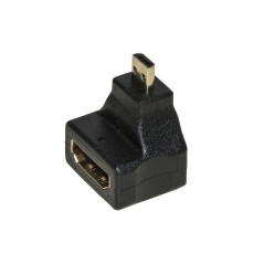 ADATTATORE HDMI® FEMMINA - MICRO HDMI® MASCHIO 90° ANGOLATO