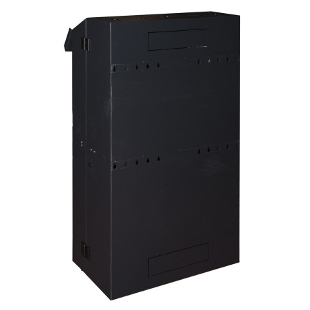 ARMADIO RACK 19" DA MURO VERTICALE 5U MISURE MM 650X1082X248 COLORE NERO PER SERVER PROFONDI FINO A 92 CM, CON MONTANTI REGOLABI