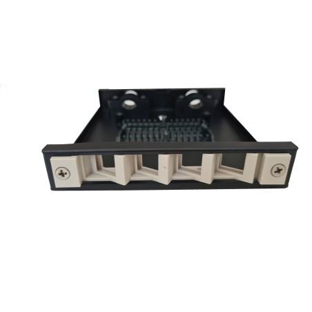 BOX 4 PORTE PER CONNETTORI FIBRA OTTICA SC SIMPLEX O LC DUPLEX PER APPLICAZIONI FTTH IN METALLO