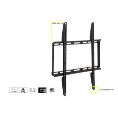 STAFFA A MURO PER TV FINO A 40 KG, DA 23 A 47" FINO A VESA 200X200